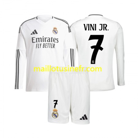 Maillot de Foot Real Madrid Vinicius Junior 7 Domicile 2024-25 Manches Longues - Enfant Maillot de Foot Real Madrid Vinicius Junior 7 Domicile 2024-25 Manches Longues - Enfant